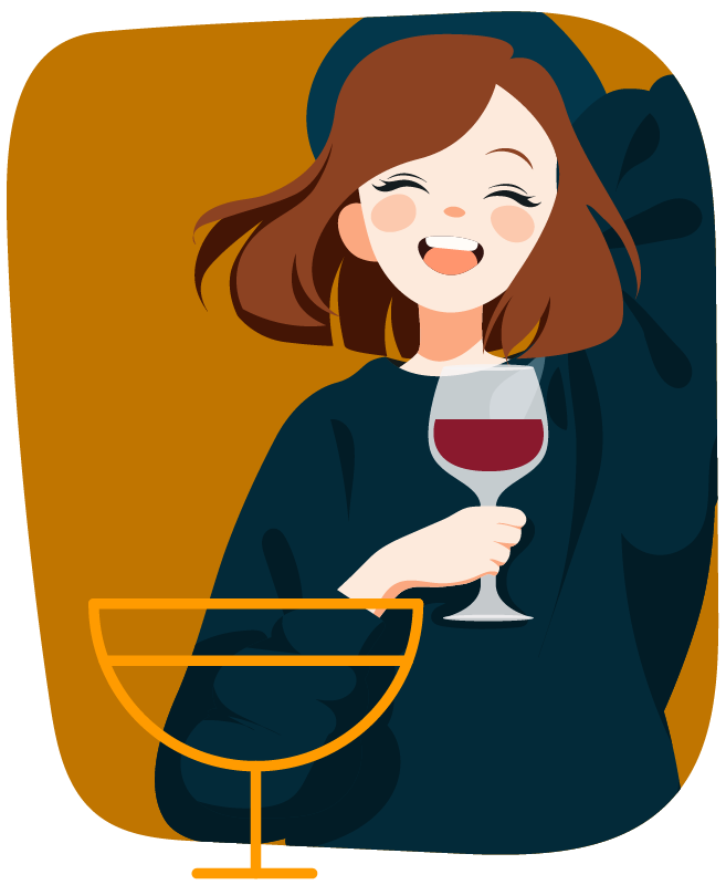 Portrait illustré de Charlotte des Ouiches Nantaises, épicerie éthique.