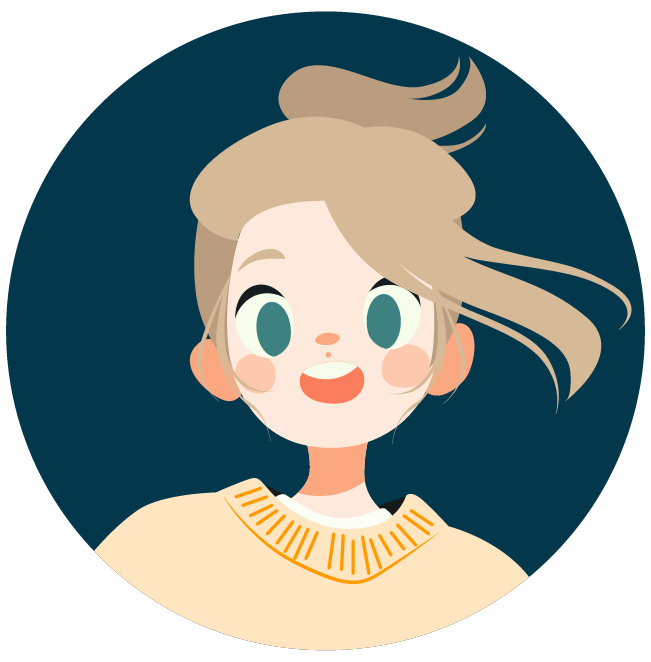 Portrait de Aube des Ouiches Nantaises, version avatar pour le blog.