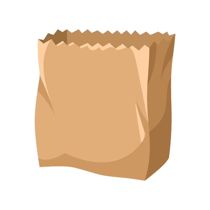 Illustration de la section sur les types de contenants chez les Ouiches Nantaises, épicerie éthique : les sachets.