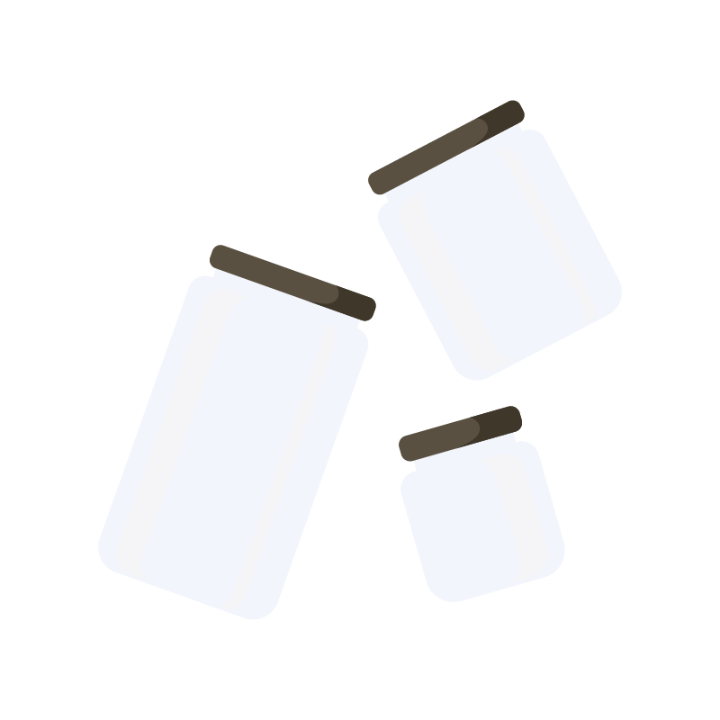 Illustration de la section sur les types de contenants chez les Ouiches Nantaises, épicerie éthique : les bocaux.