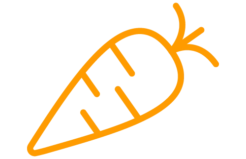 Pictogramme de carotte jaune des Ouiches Nantaises, épicerie éthique.
