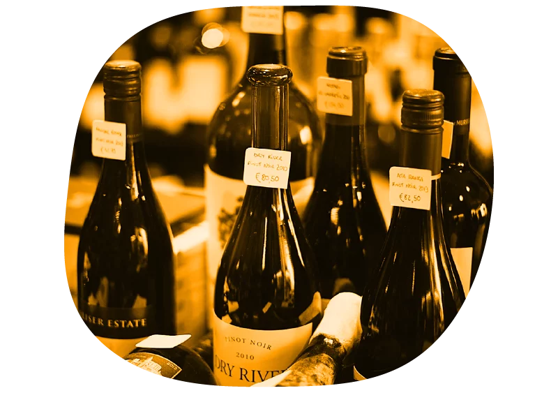 Illustration du bloc de présentation de la page d'accueil des Ouiches Nantaises, épicerie éthique : les boissons.